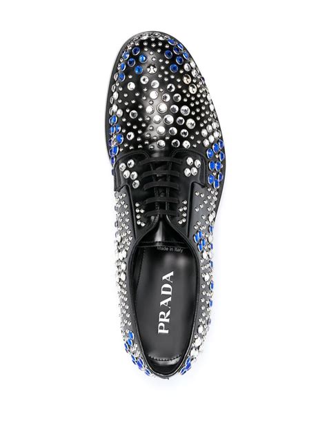 prada embellished derby shoes|prada derby shoes women's.